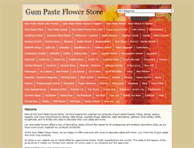 Tablet Screenshot of gumpasteflowerstore.com